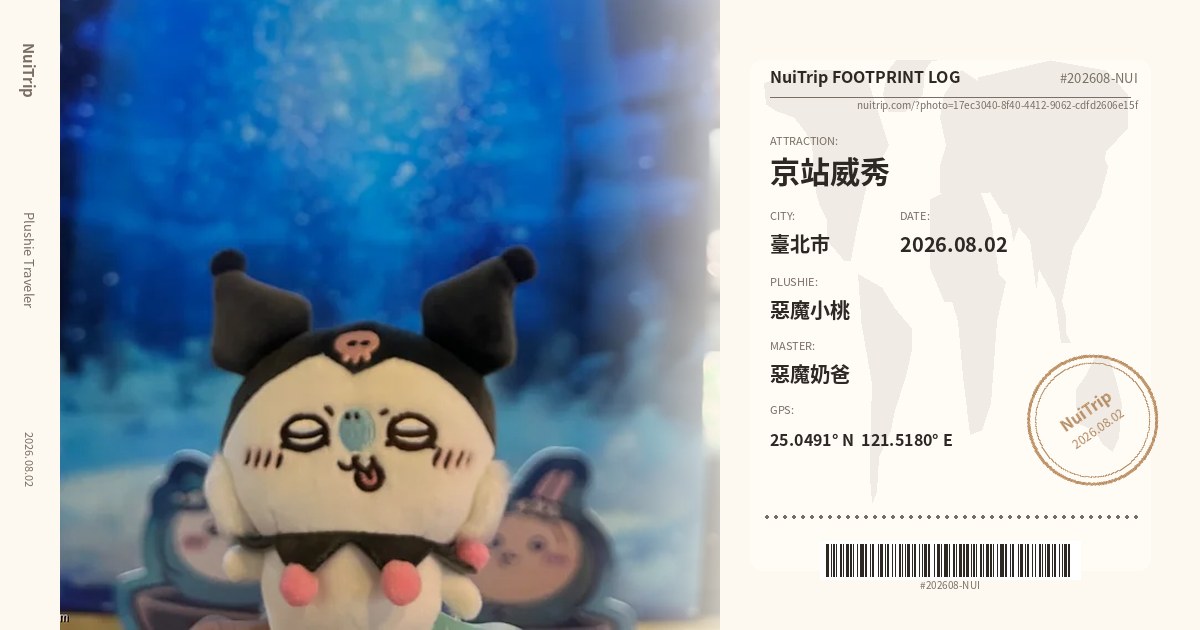 NuiTrip 惡魔小桃 in 京站威秀, 臺北市