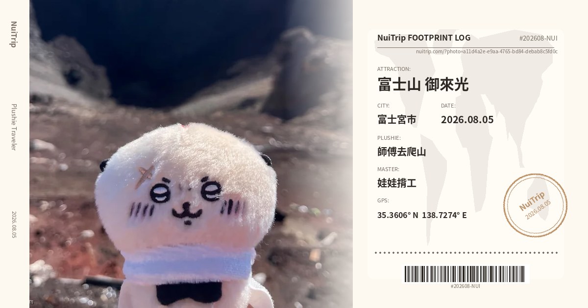 NuiTrip 師傅去爬山 in 富士山 御來光, 富士宮市