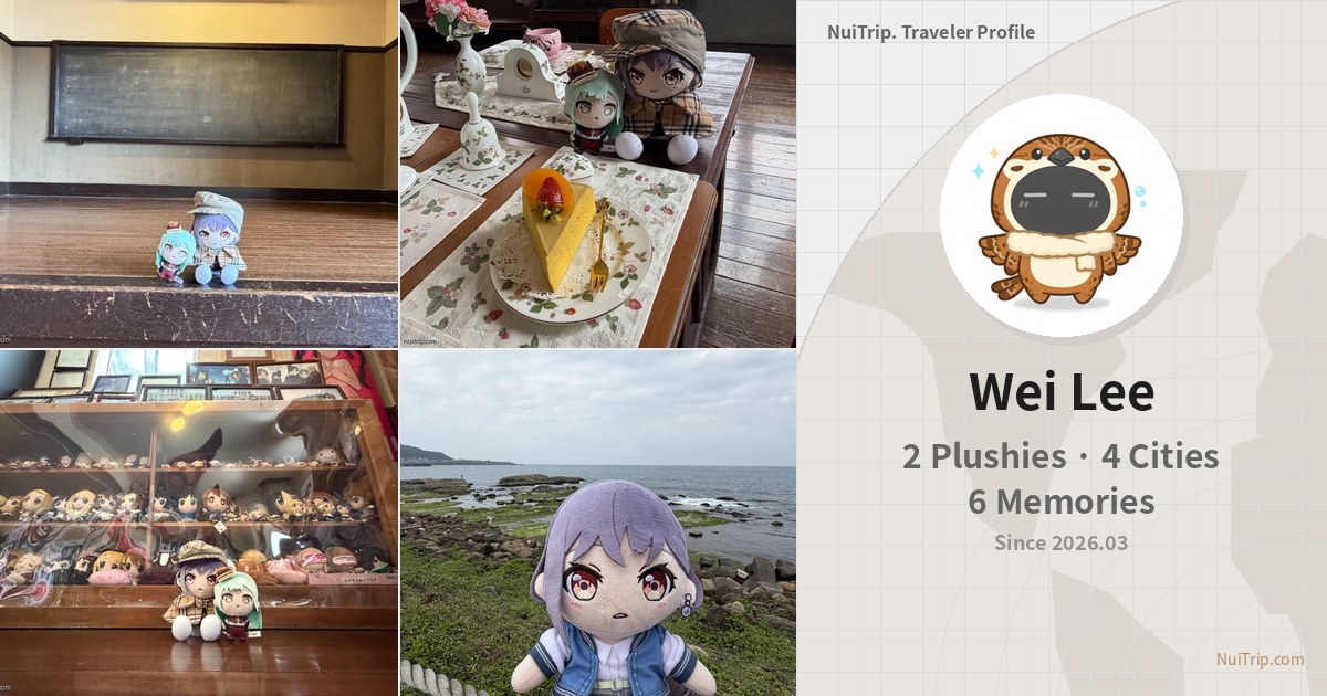 NuiTrip Wei Lee 的娃娃旅程足跡